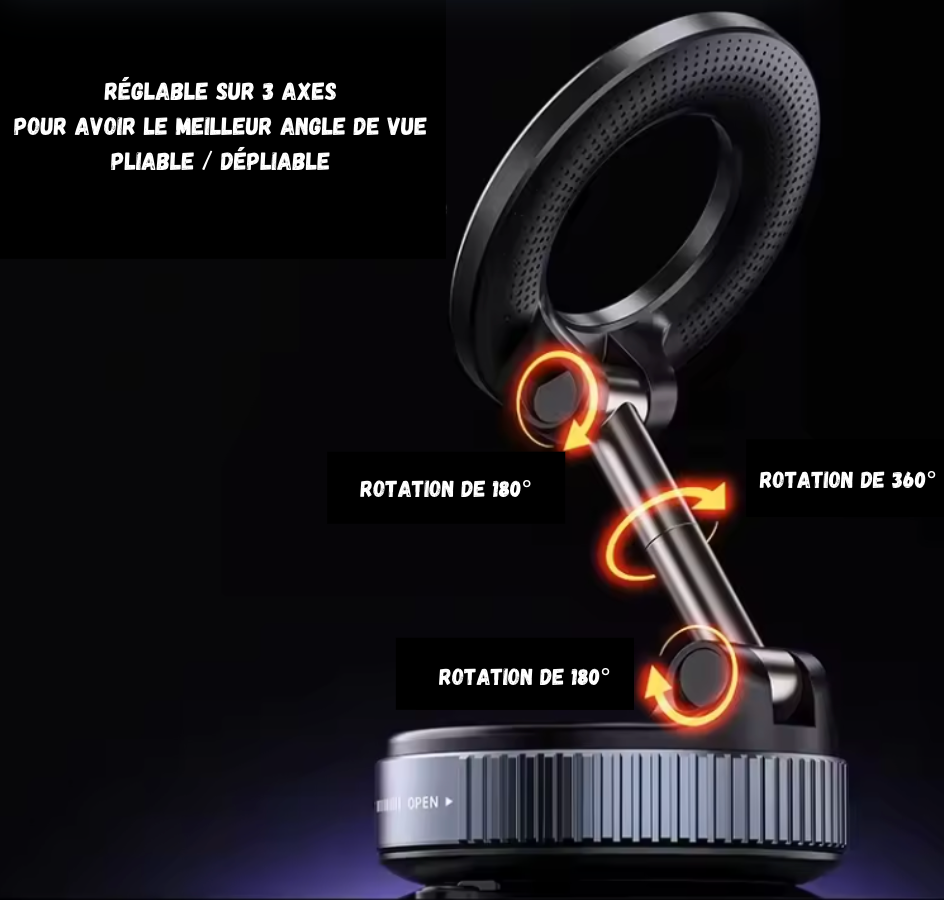 Support de téléphone à ventouse